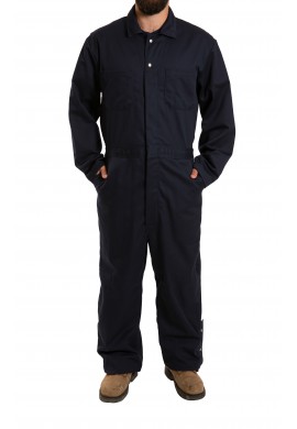 Cotton Coverall snap closure